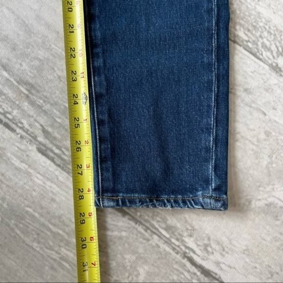 Frame Denim Le Garcon Denim Jeans Skinny Size 26 Dark Wash Factory Distressed - Picture 9 of 10